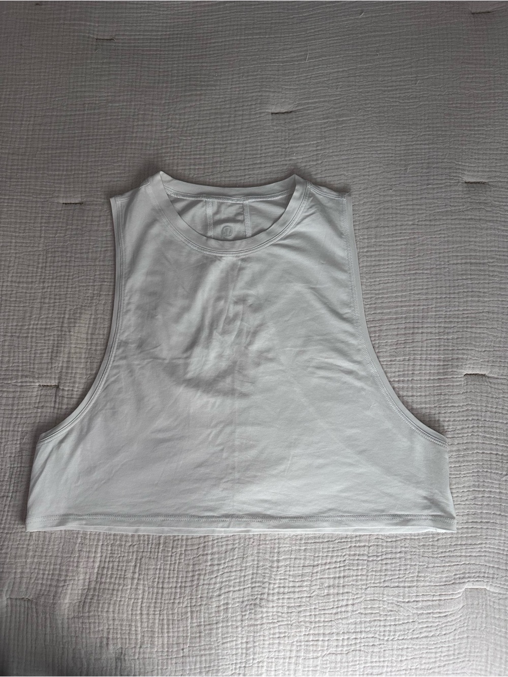 LULULEMON Muscle Love Crop Tank top White Size 4 xs/s